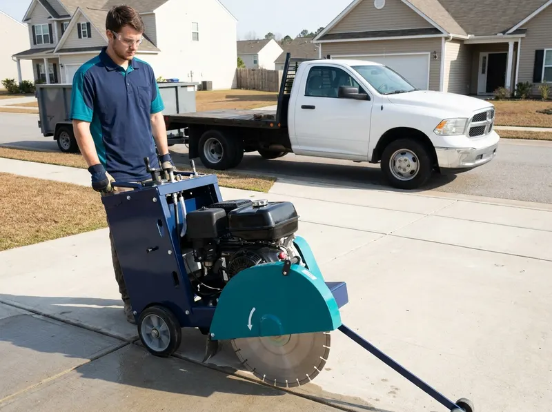 Walk-Behind Concrete Saw Rental in Dalzell, SC